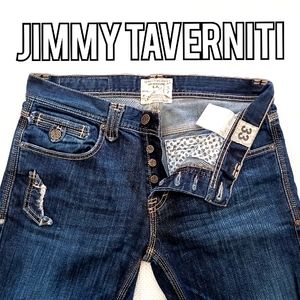 Jimmy Taverniti SO Blue Jeans Mens 33x29 Gorgeous Designer Vintage Style 32